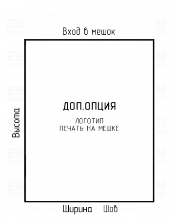 Мешок ПСД 150мкм 370x650мм фальцы 80+80мм Мешок ПСД 150мкм 370x650мм фальцы 80+80мм