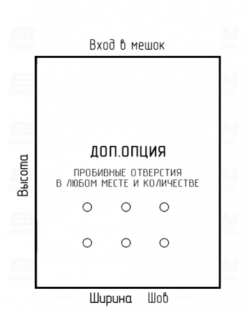 Мешок ПСД 150мкм 370x650мм фальцы 80+80мм Мешок ПСД 150мкм 370x650мм фальцы 80+80мм