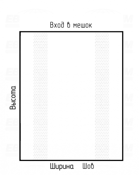 Мешок ПВД 100мкм 800x1600мм с тиснением Мешок ПВД 100мкм 800x1600мм с тиснением