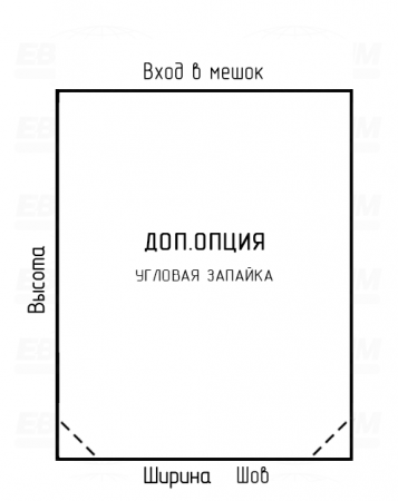 Мешок ПСД 150мкм 370x650мм фальцы 80+80мм Мешок ПСД 150мкм 370x650мм фальцы 80+80мм